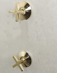 Unlacquered Brass Shower System - Brasspure
