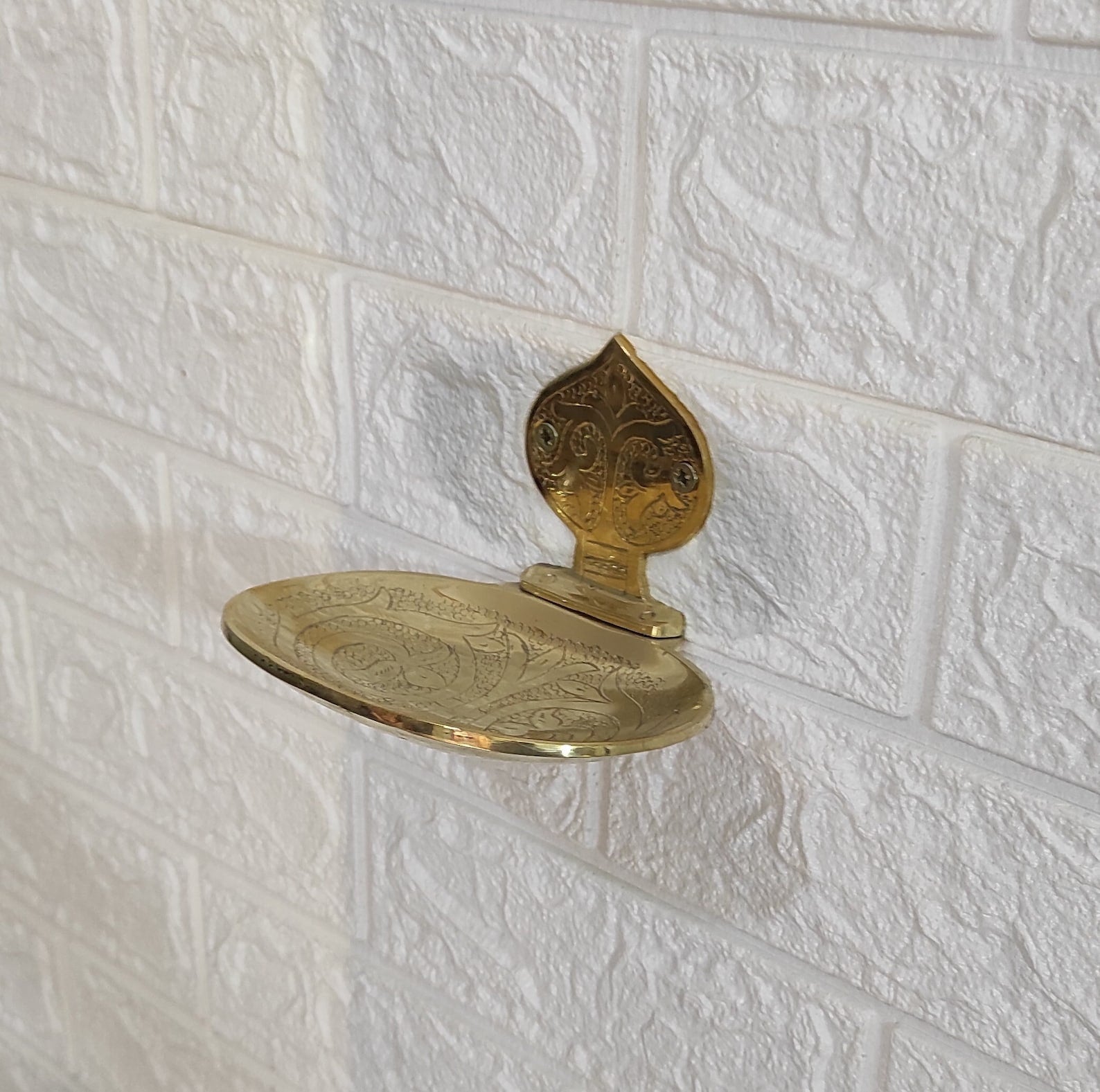 Unlacquered Brass Soap Holder - Brasspure