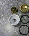 Unlacquered Brass Strainer Sink - Brasspure