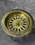 Unlacquered Brass Strainer Sink - Brasspure