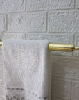 Unlacquered Brass Towel Hanger Bathroom - Brasspure