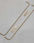 Unlacquered Brass Towel Rack - Brasspure