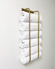 Unlacquered Brass Towel Rack - Brasspure