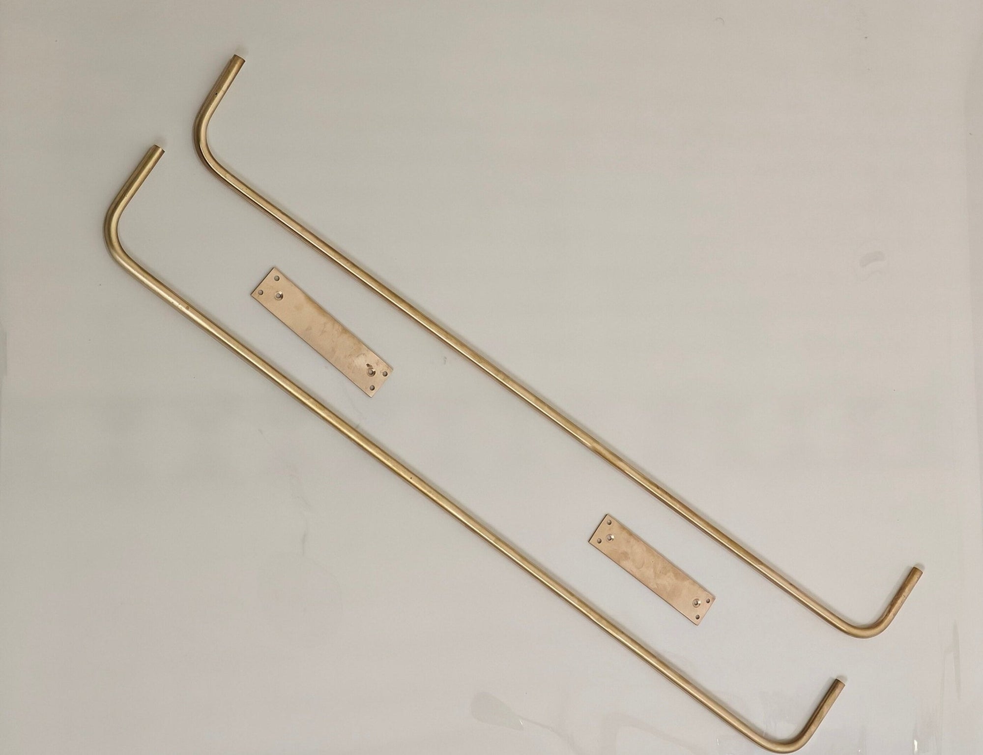 Unlacquered Brass Towel Rack - Brasspure