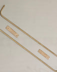 Unlacquered Brass Towel Rack - Brasspure