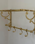 Unlacquered Brass Towel Rack - Brasspure