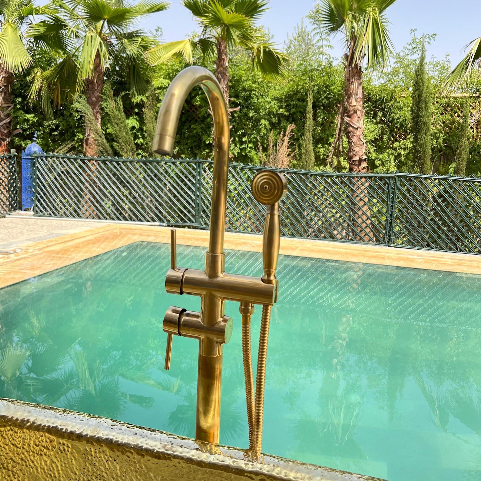 Unlacquered Brass Tub Filler