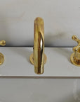 Unlacquered Brass Vanity Faucet - Brasspure