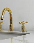 Unlacquered Brass Vanity Faucet - Brasspure