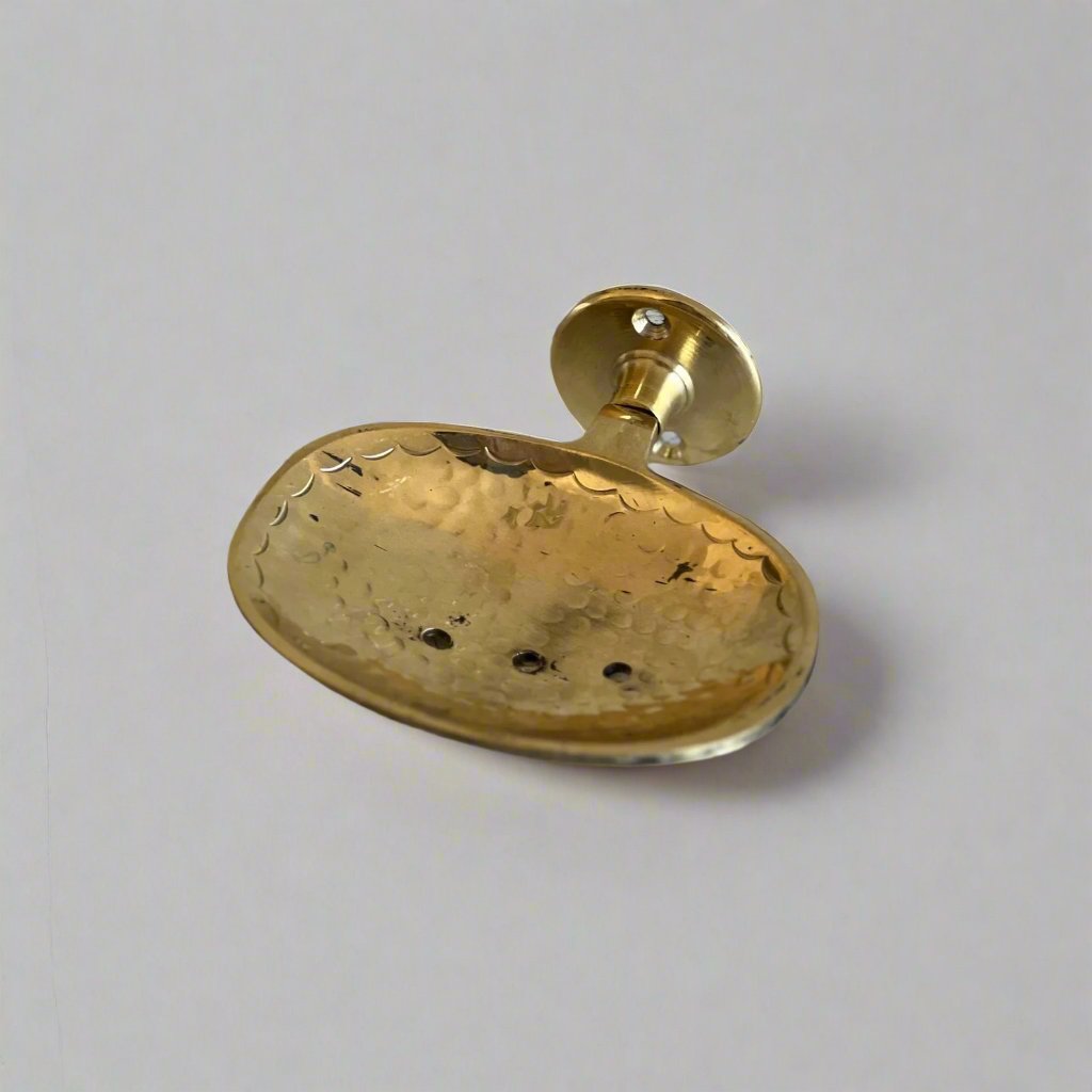Unlacquered Brass Wall Mount Soap Dish - Brasspure