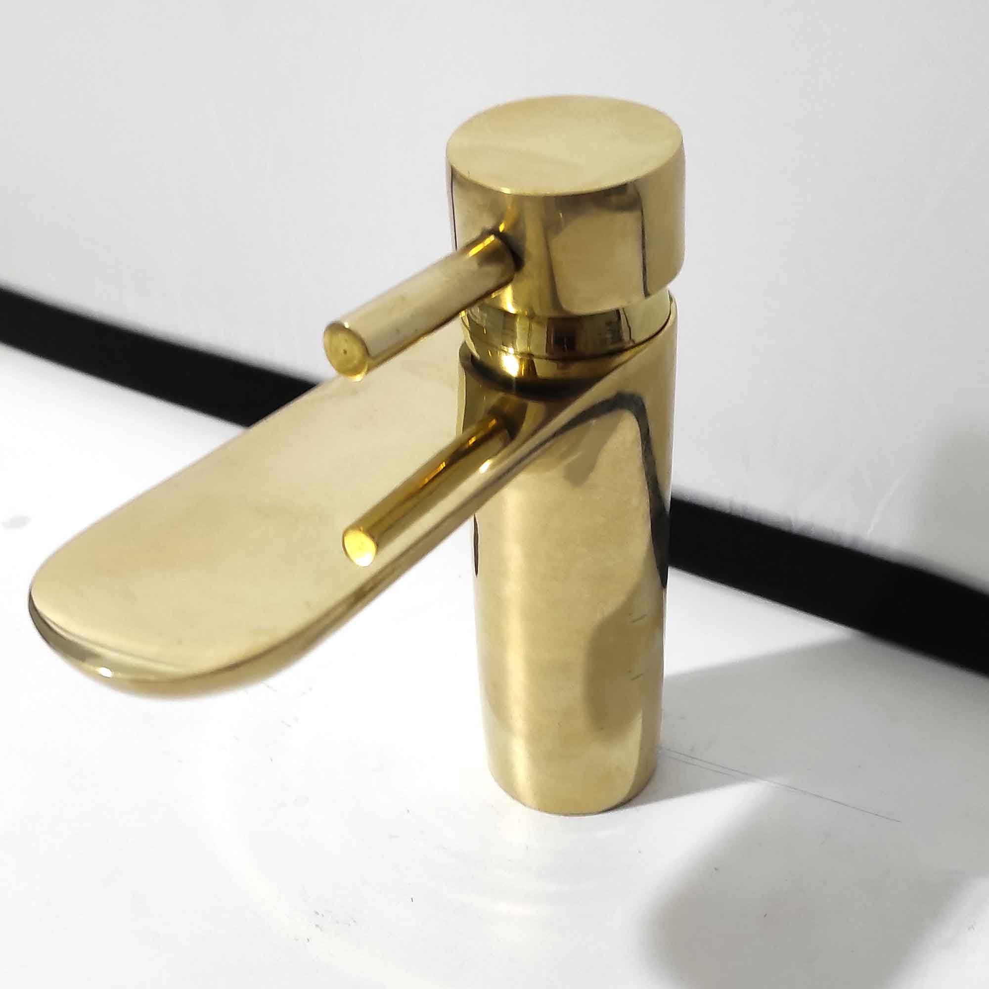 Unlaquered Brass Bathroom Faucet - Brasspure