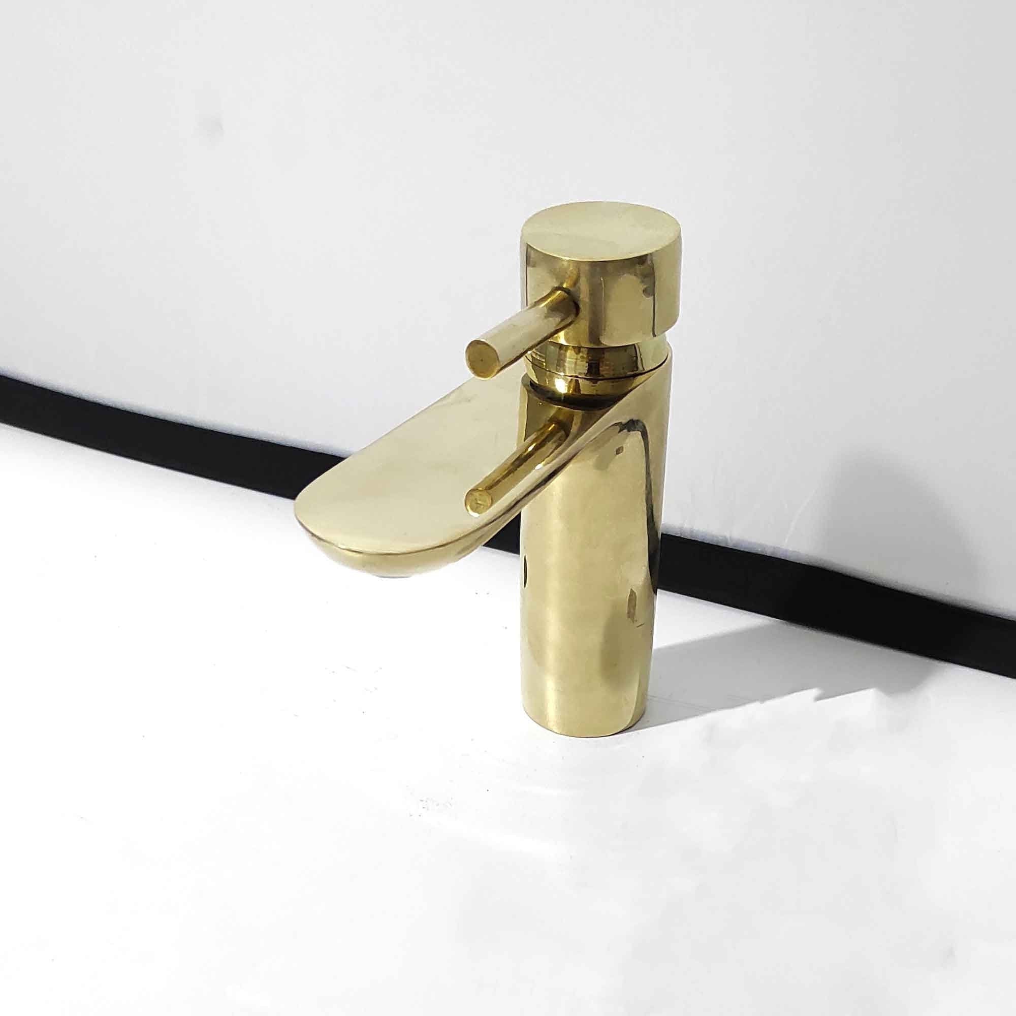 Unlaquered Brass Bathroom Faucet - Brasspure