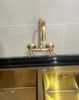 Vintage Wall Mounted Kitchen Faucet - Brasspure