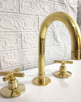 Widespread Bathroom Faucet Sink - Brasspure