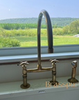 Unlacquered Brass Bridge Faucet