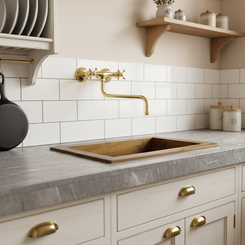Brasspure kitchen faucets - wall mounted faucet