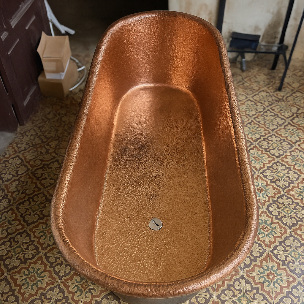 antique copper soaking bathtub sleeper 