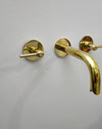 Bathroom Wall Mount Snake Faucet - Brasspure