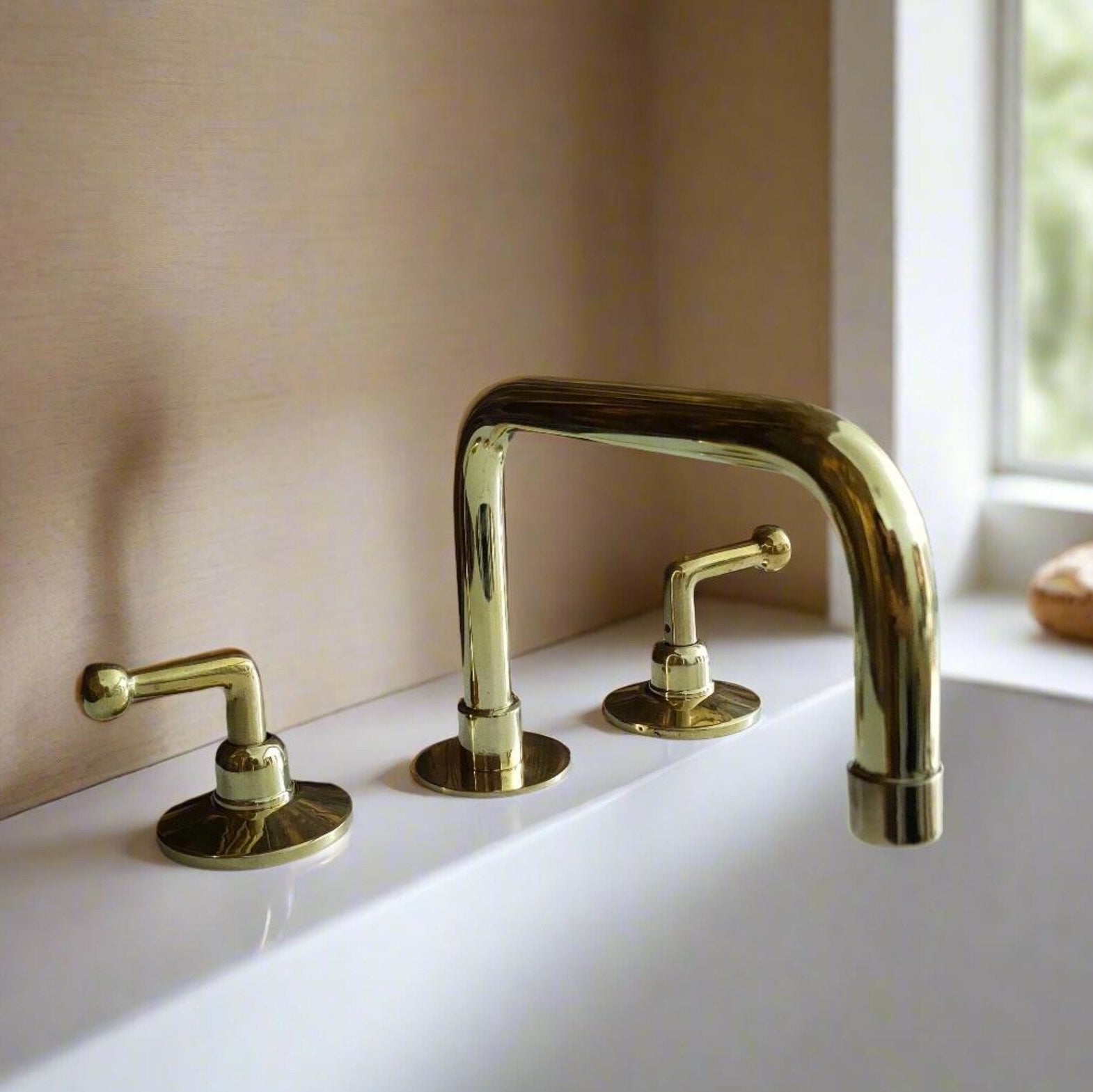 solid brass bathroom faucet | Brasspure unlacquered Faucets
