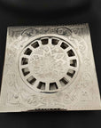 Engraved Silver Floor drain - Brasspure