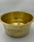 Hammered Brass Round Sink - Brasspure