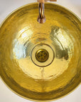 Hammered Brass Round Sink - Brasspure