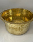 Hammered Brass Round Sink - Brasspure