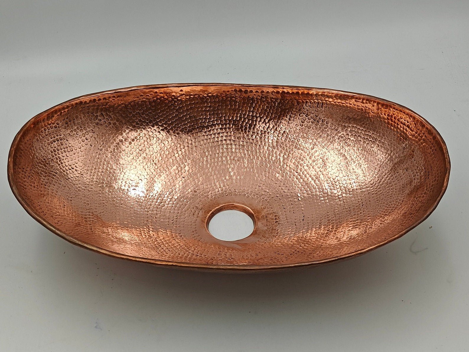 Hammered Copper Sink Bowl - Brasspure