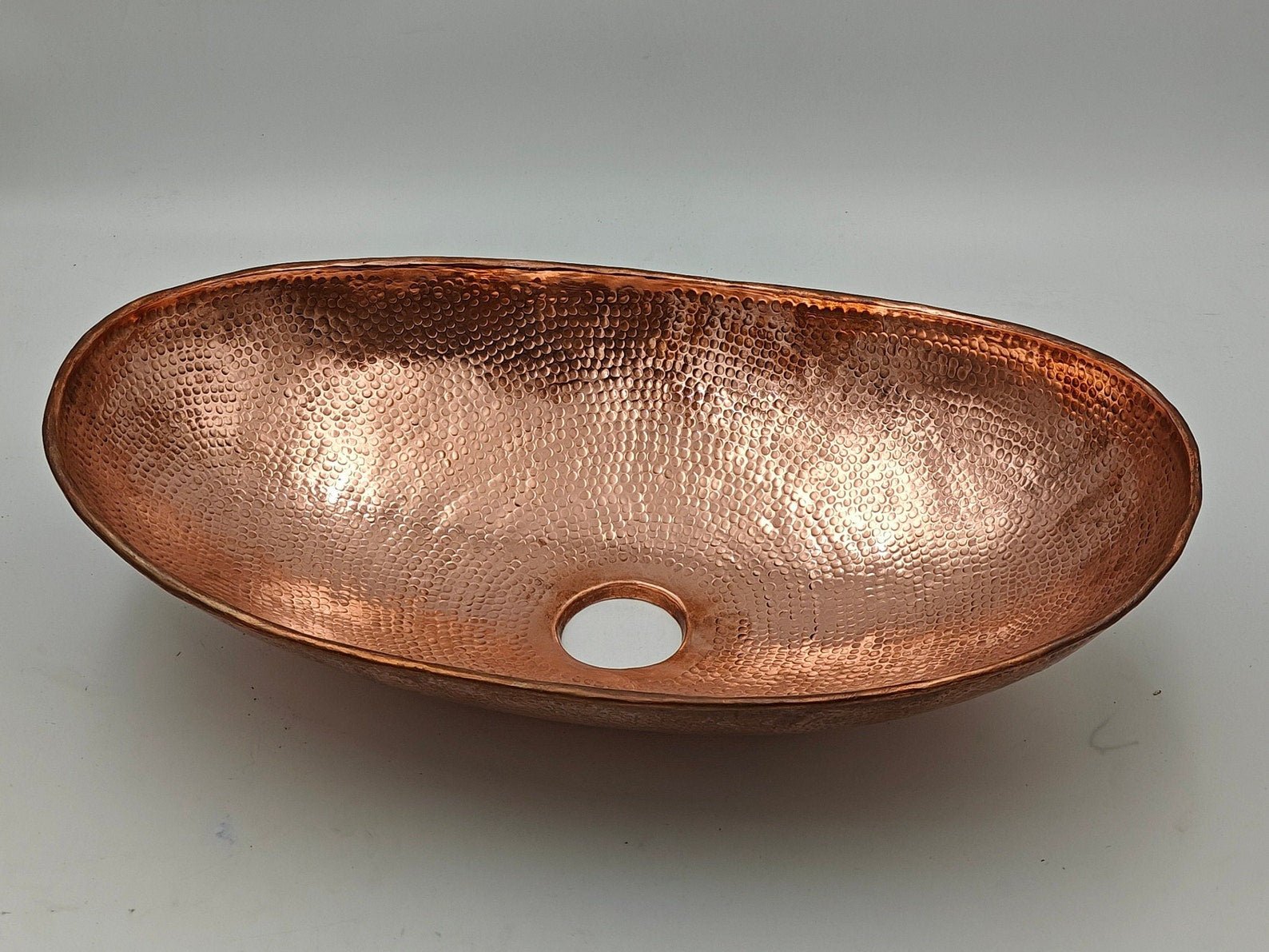 Hammered Copper Sink Bowl - Brasspure