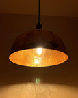 Hammered Solid Copper Pendant Light - Brasspure