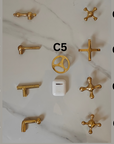 Unlacquered Brass Vanity Faucet