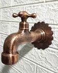 Handmade Brass Water - Tap - Copper finish - Brasspure