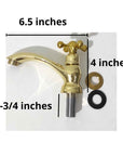 Handmade Single Hole Bathroom Faucet - Brasspure