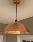 Solid Copper Pendant Light - Hammered Copper Pendant ligh