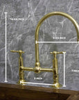 Unlacquered Brass Kitchen Faucet