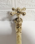 Handmade Brass Wall-Mount Faucet