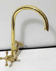 Brass Gooseneck Faucet Single Hole