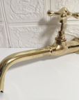 Handmade Brass Wall-Mount Faucet