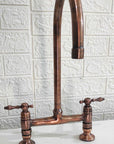 Moroccan Copper Bridge Faucet  Kitchen Faucets