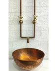 Antique Copper Wall Mount Faucet Sink