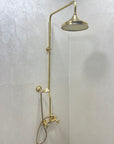 Unlacquered Brass Rain Shower