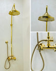 Unlacquered Brass Rain Shower