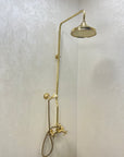 Unlacquered Brass Rain Shower