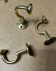 Unlacquered Brass Wall Hooks Crescent