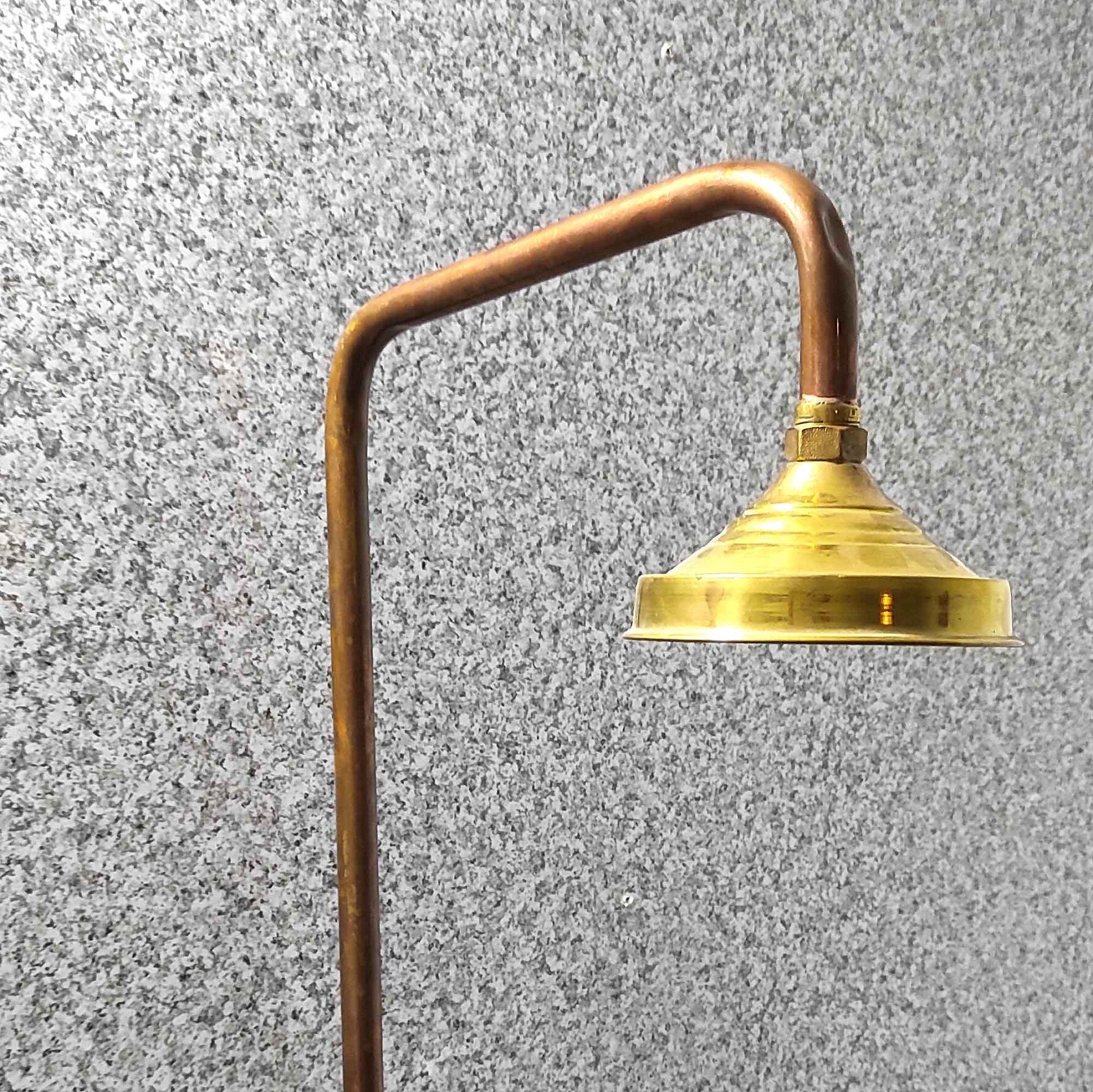 Unlacquered Solid Copper Shower