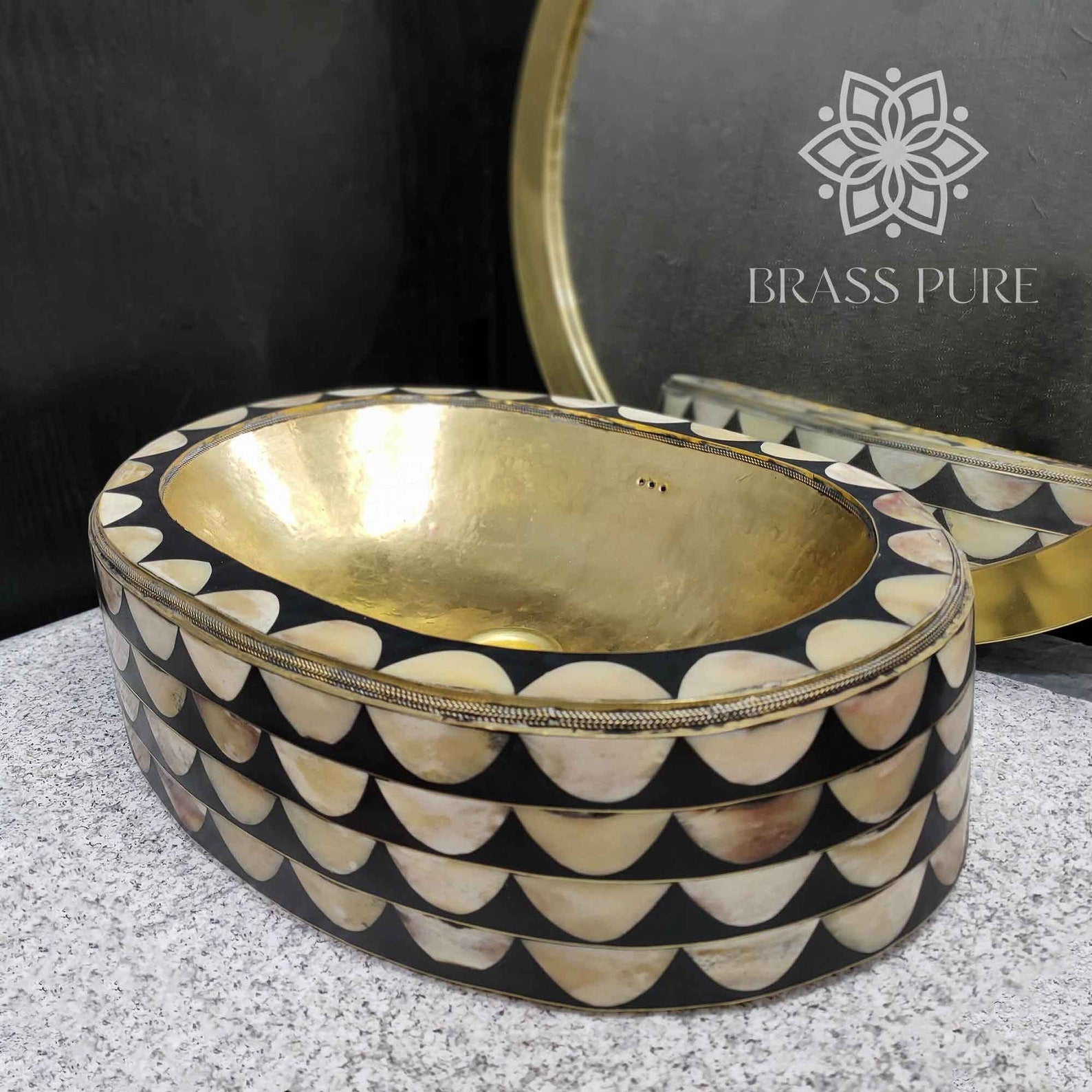 Moroccan Oval Vessel Sink - Brasspure