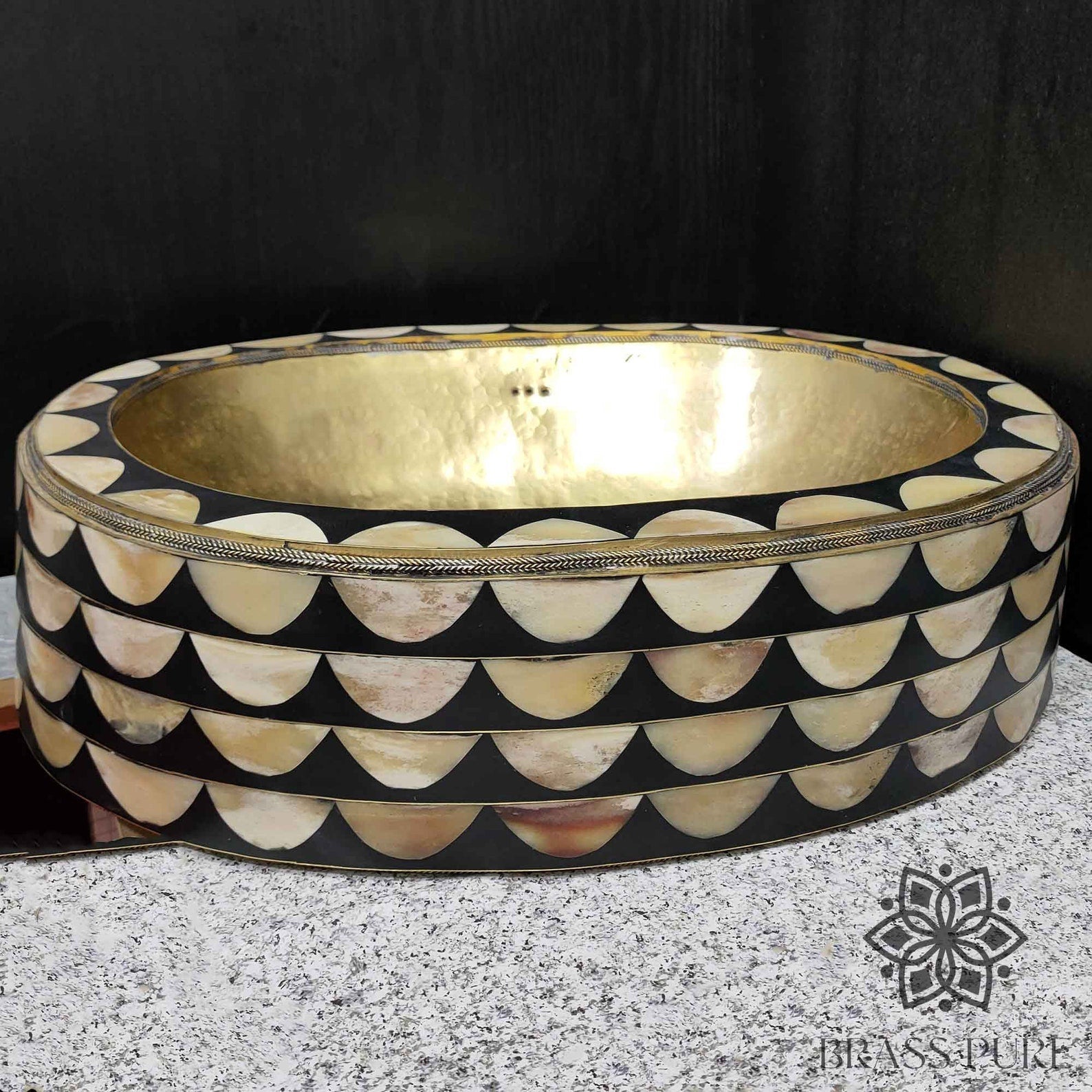 Moroccan Oval Vessel Sink - Brasspure