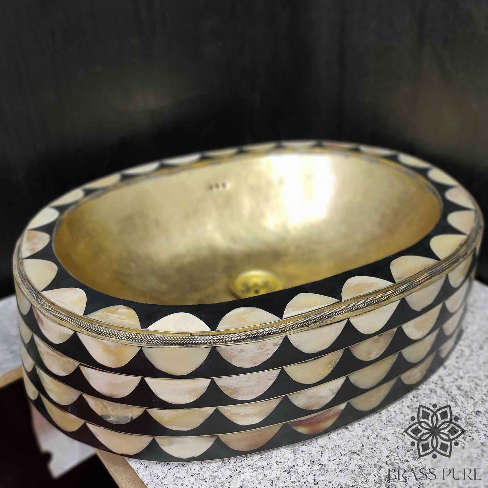 Moroccan Oval Vessel Sink - Brasspure