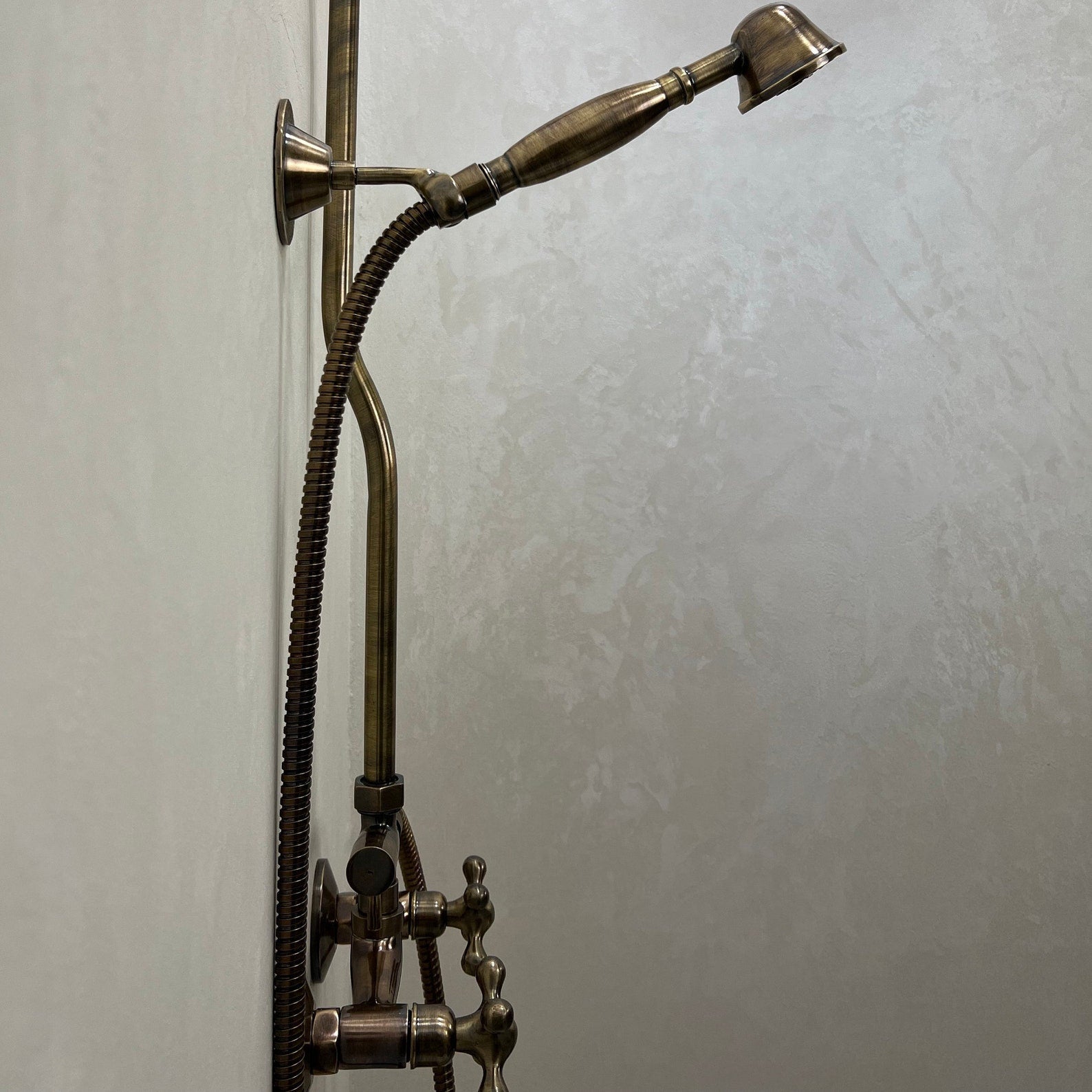 Oil Rubbed Shower System - Brasspure