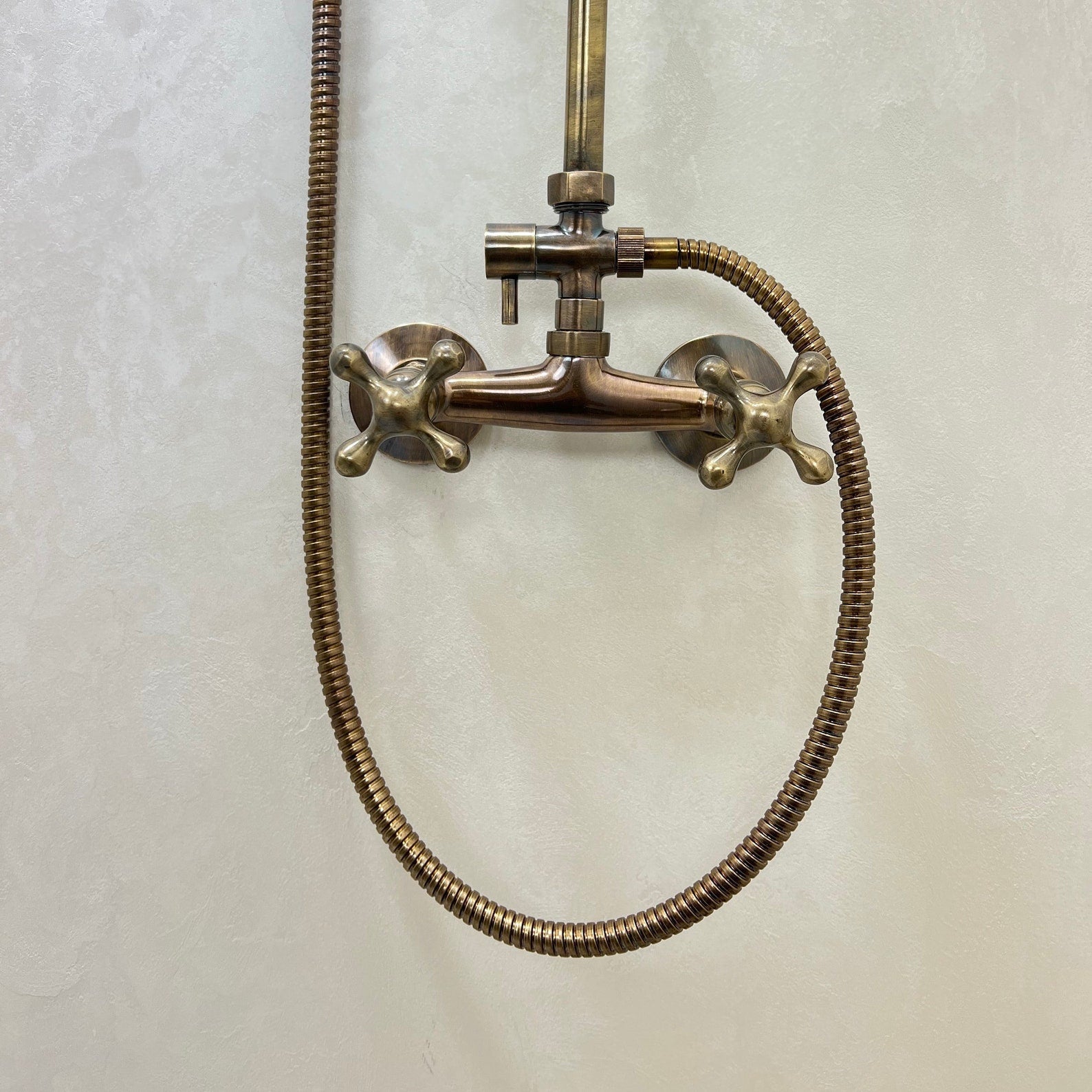 Oil Rubbed Shower System - Brasspure